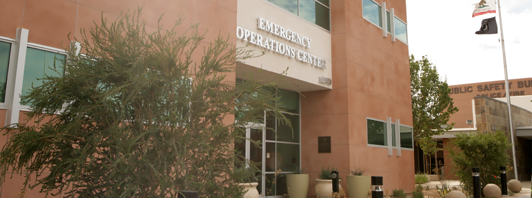 Emergency Operations Center in Moreno Valley.