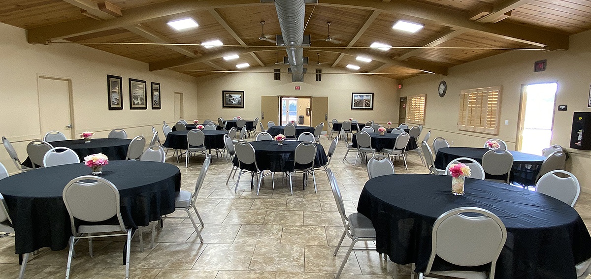 A closer view of a business meeting in  Main Room